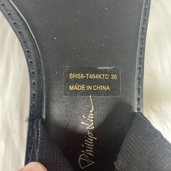 3.1 Phillip Lim Black Knitted Cat Thong Sandals NWOT Sz 36/US 6 - Picture 6 of 7